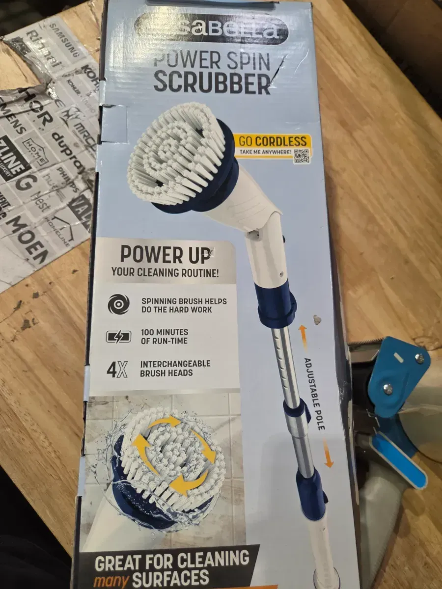 Power Spin Scrubber, Electric Cleaning Brush with Adjustable Head - image 6