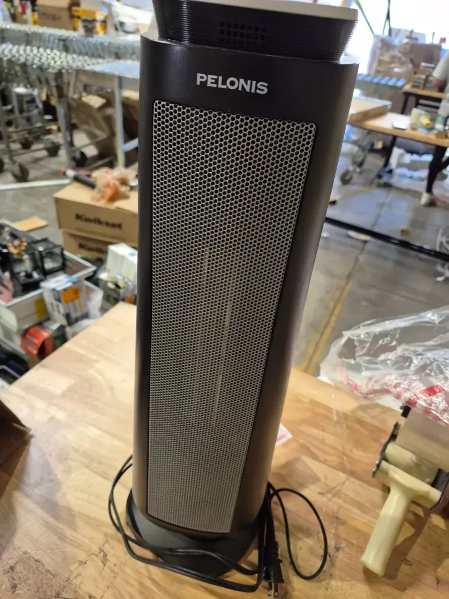 Pelonis 1500-Watt 23 in. Digital Tower Indoor Ceramic Heater Quiet Operation w/ Safety Overheat Protection and Fan Mode in Black (1500-Watt 23 in. Digital Tower Ceramic Heater and 1500-Watt Oil-Filled Radiant Electric Space Heater Combo) - image 5