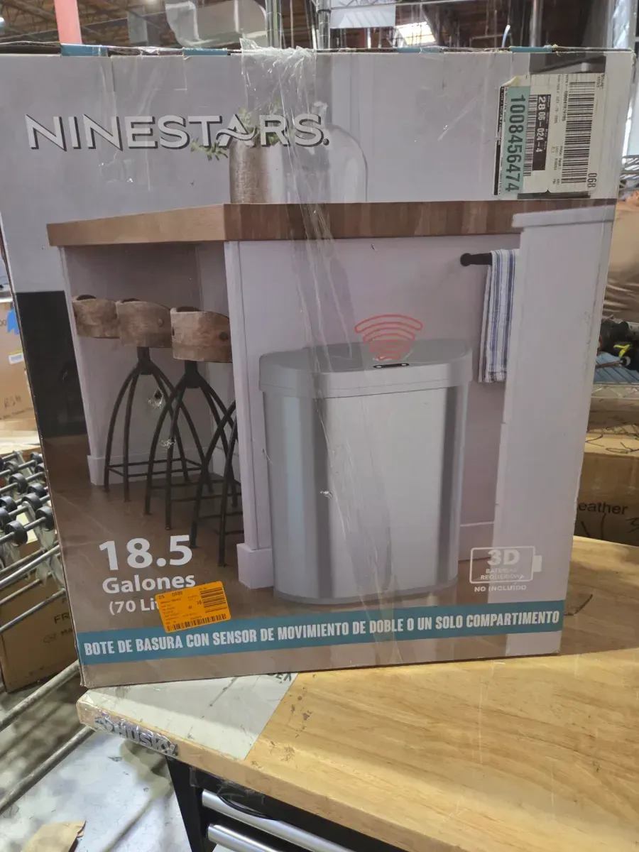 18.5 Gal. Stainless Steel Motion Sensor Recycling Bin - image 7