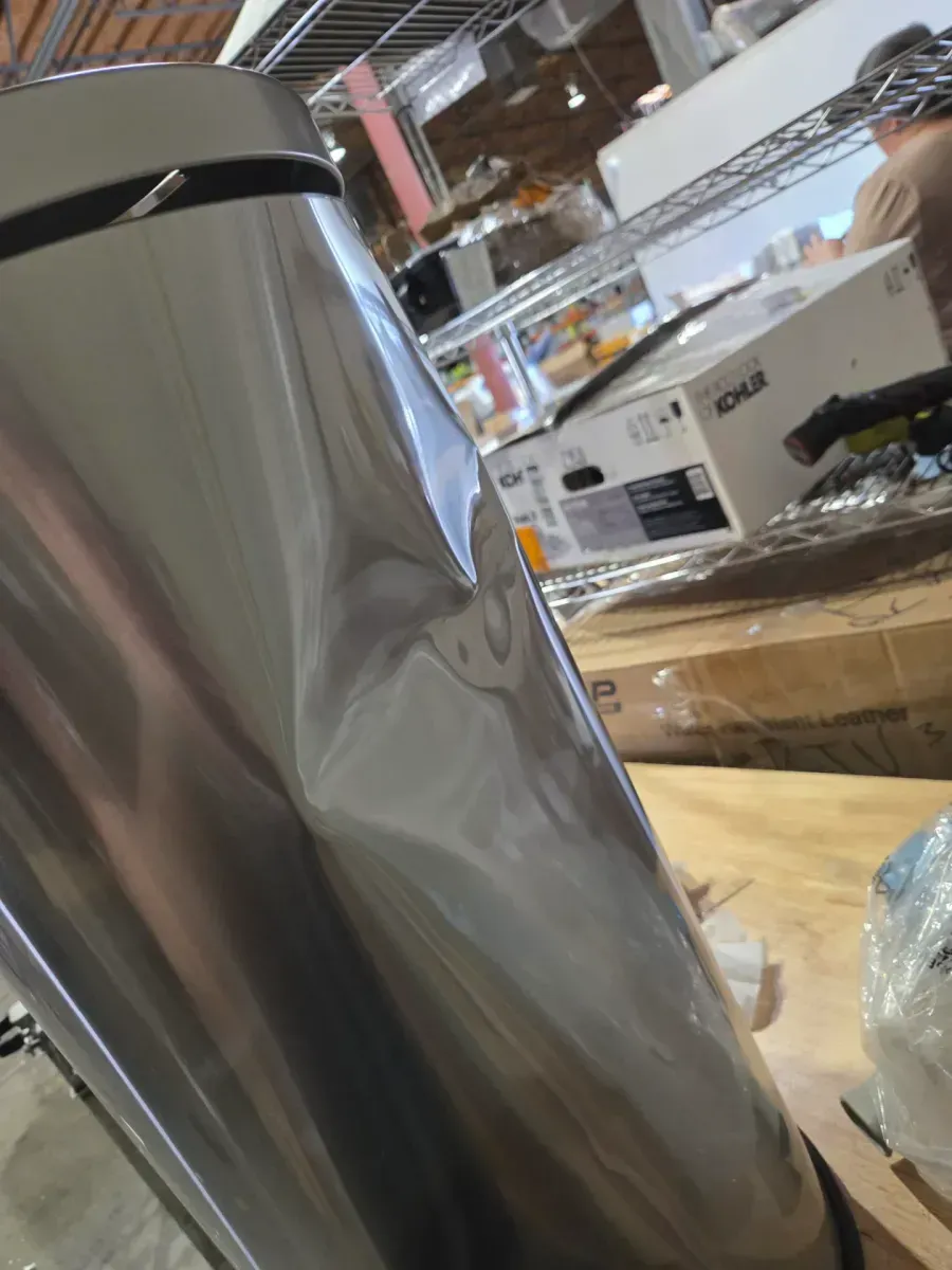 Round Stainless Steel Step Trash Can with Foot Pedal - image 4