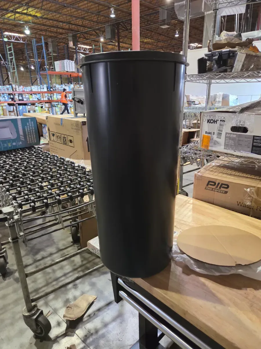 Round Stainless Steel Step Trash Can with Foot Pedal - image 5