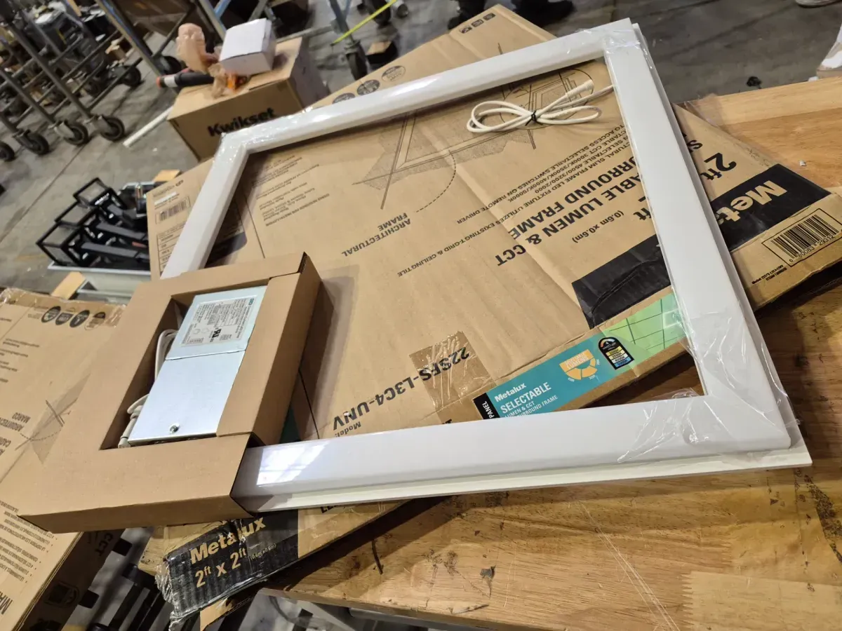 2 x 2 ft. Selectable 4500/3200/2000 Lumens, Integrated LED, Surround Architectural Slim Frame Panel, 4-Selectable CCT - image 5