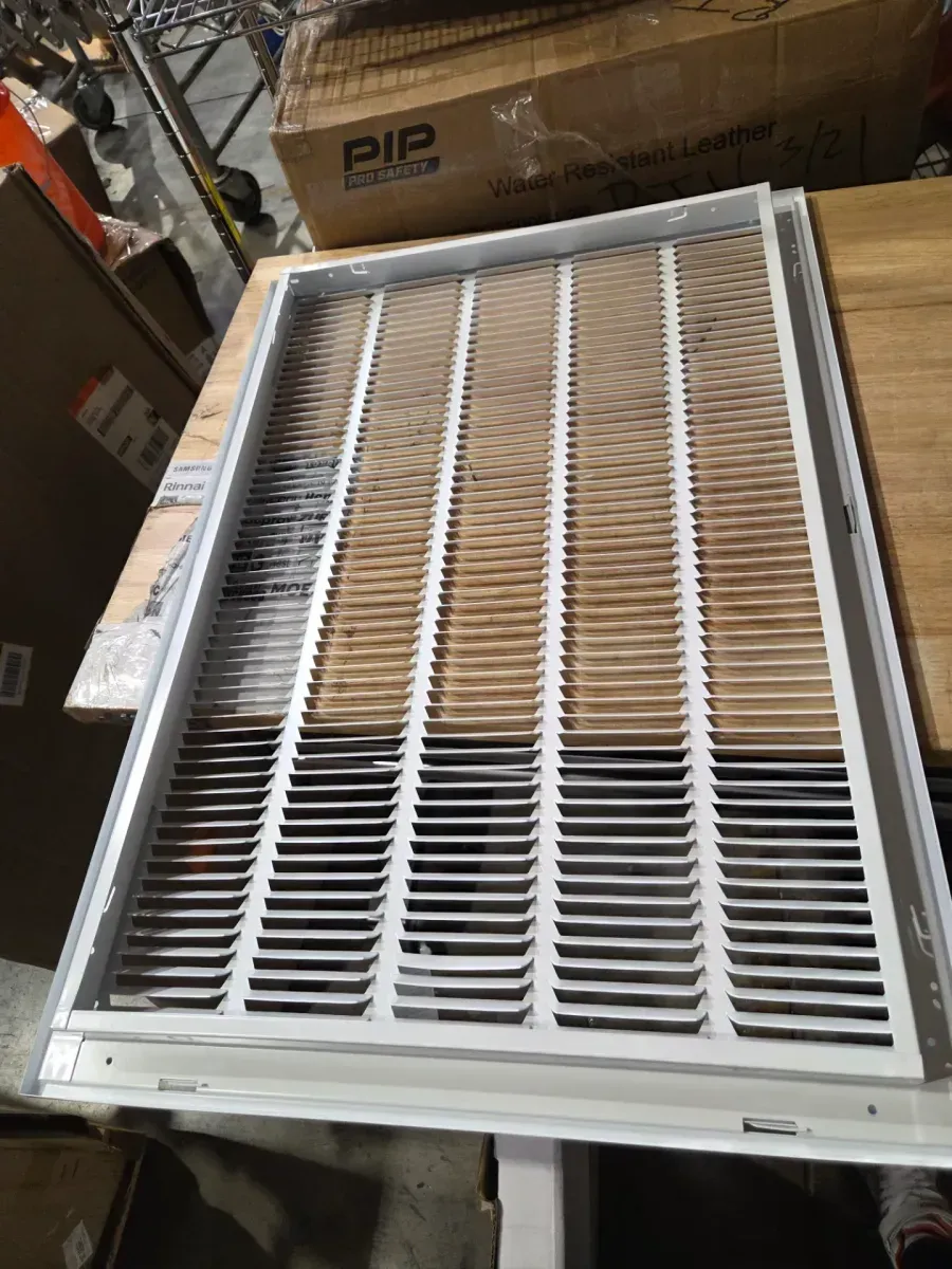 20 in. x 30 in. Steel Return Air Filter Grille in White - image 4