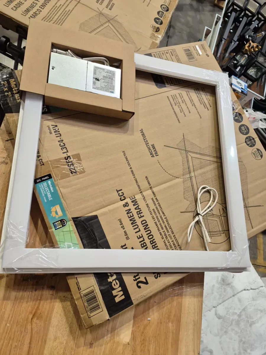 2 x 2 ft. Selectable 4500/3200/2000 Lumens, Integrated LED, Surround Architectural Slim Frame Panel, 4-Selectable CCT - image 5