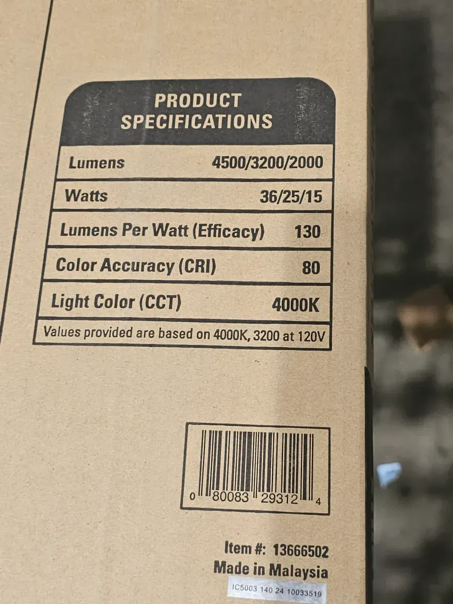 2 x 2 ft. Selectable 4500/3200/2000 Lumens, Integrated LED, Surround Architectural Slim Frame Panel, 4-Selectable CCT - image 6