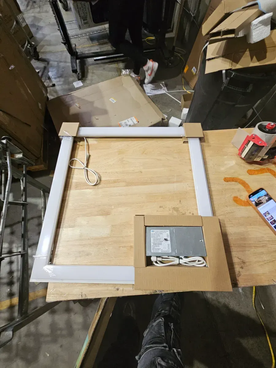 2 x 2 ft. Selectable 4500/3200/2000 Lumens, Integrated LED, Surround Architectural Slim Frame Panel, 4-Selectable CCT - image 5