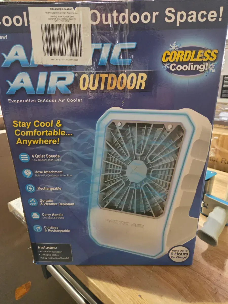 10 CFM 4-Speed Settings Portable Evaporative Air Cooler for Outdoor - image 5