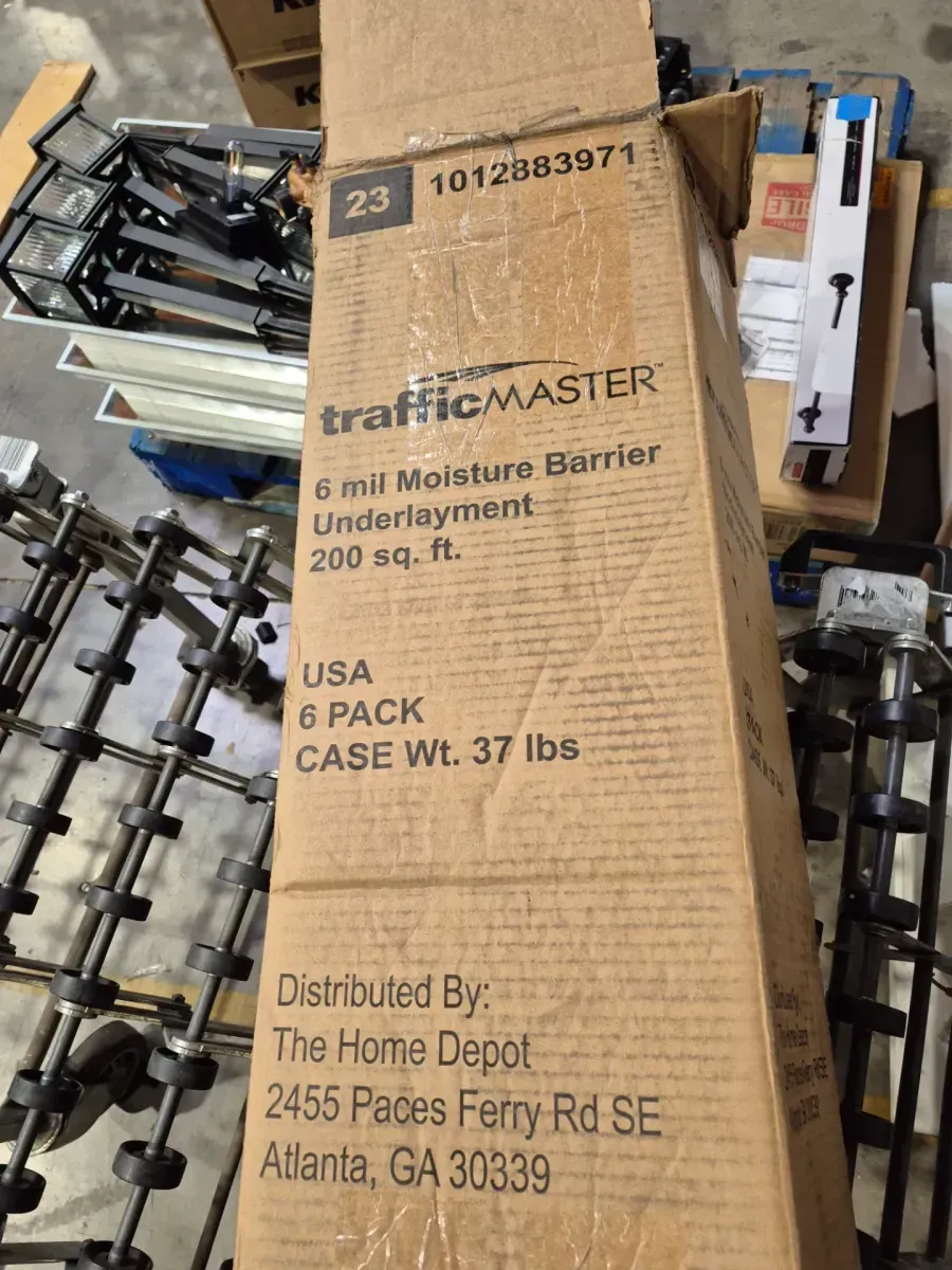 200 sq. ft. Roll 120 in. W x 20 ft. L x 5 mil T Moisture Barrier Underlayment for Vinyl Laminate and Engineered Hardwood - image 2