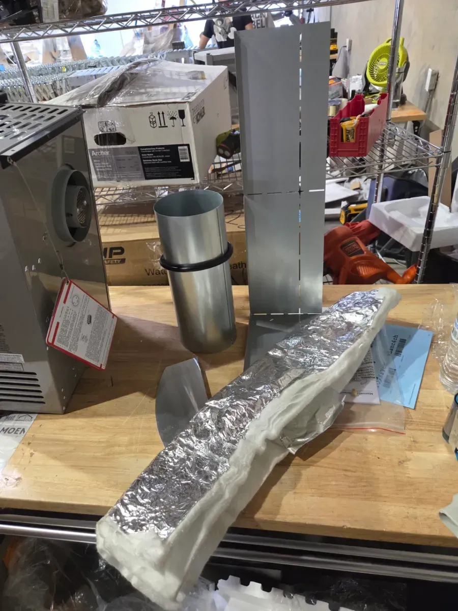 Direct Vent Natural Gas Wall Furnace, 8,000 BTU's Professional Vent Kit Included Gray/Black - image 5