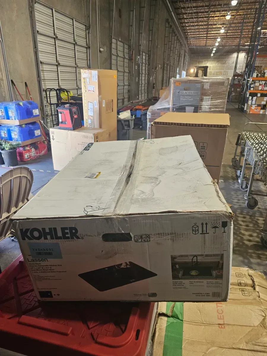 Lassen 33 in. Drop-in Single Bowl Granite Composite Kitchen Sink in Matte Black - image 6