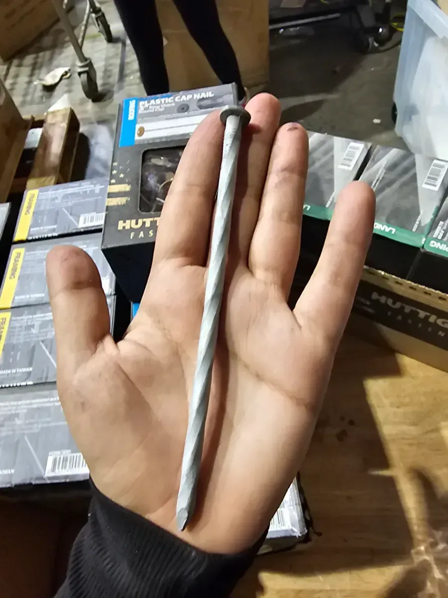 Huttig-Grip 60d 6-Inch Spiral Shank Timber Tie Landscaping Nails (5 lb. Box) - image 3