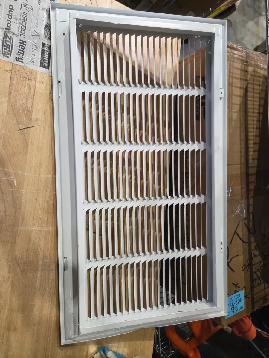 20 in. x 20 in. Steel Return Air Filter Grille in White - image 3