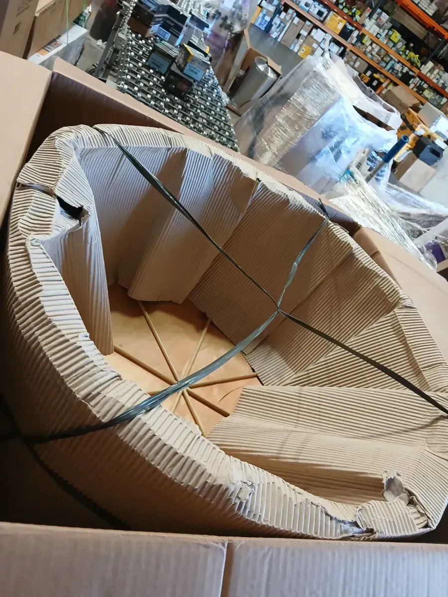 Caroline 30 in. Light Honey Round Rattan/Wicker Coffee Table - image 4