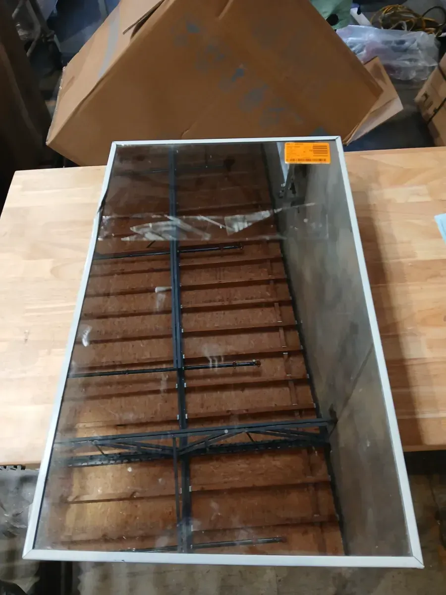 16 in. W x 26 in. H Rectangular Recessed or Surface Mount Framed Medicine Cabinet with Mirror - image 2