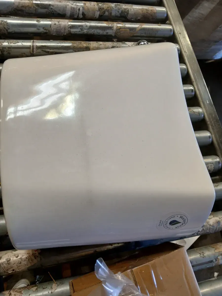 12 in. Rough In Two-Piece 1.28 GPF Single Flush Round Toilet in Biscuit, Seat Included - image 7