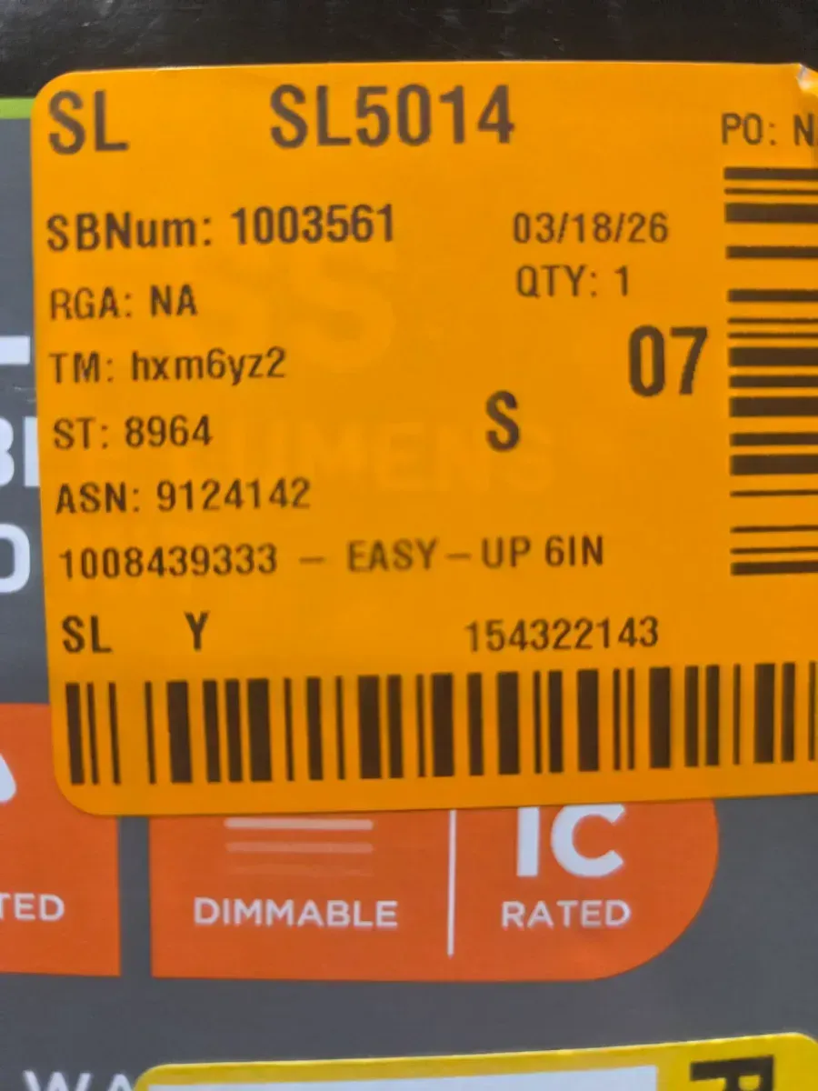 LED Selectable Lumen Selectable CCT 6 in. Round Canless Recessed Light for Indoor Areas Baffle Trim White - image 5