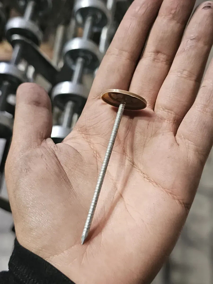 *** Pack of 8 *** 3 in. x 12-Gauge Electro Galvanized Steel Ring Shank Plastic Cap Roofing Nails (1 lbs./per box) - image 2