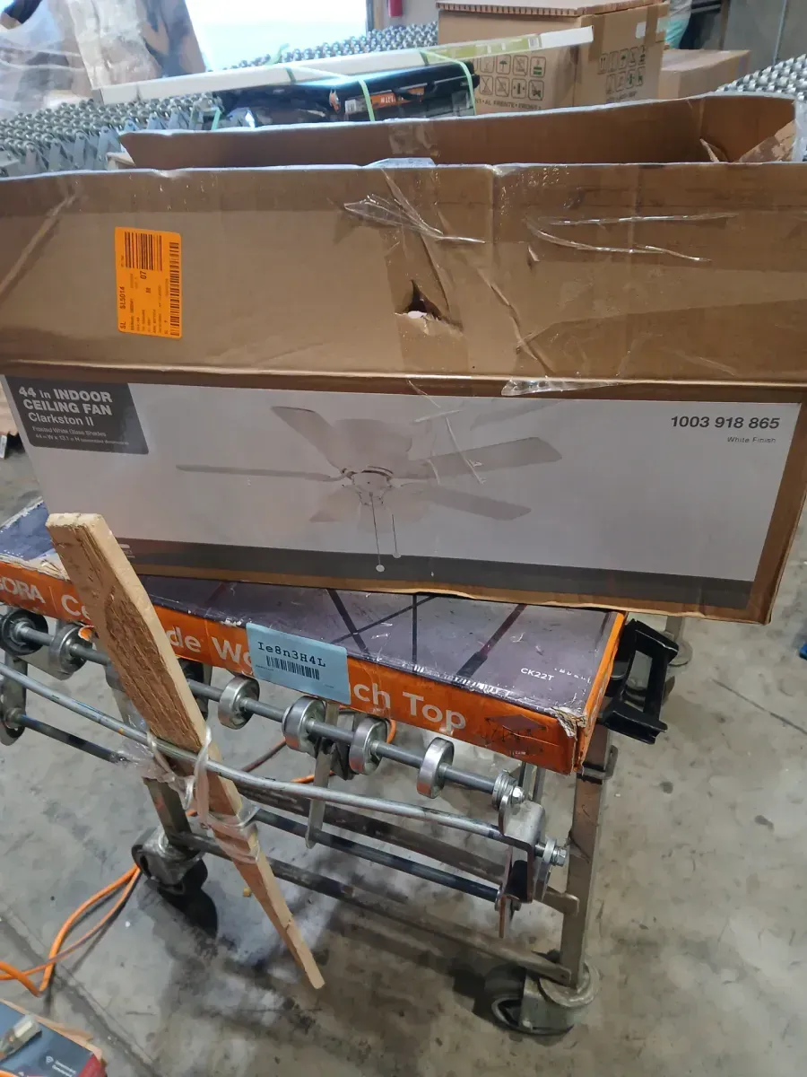 Clarkston II 44 in. LED Indoor White Ceiling Fan with Light Kit - image 2