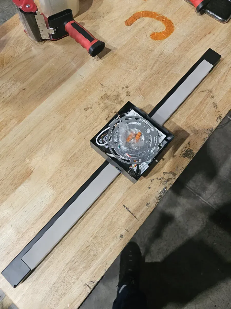 Tivoli 27 in. 1-Light Matte Black Modern Integrated LED Vanity Light Bar for Bathroom - image 2