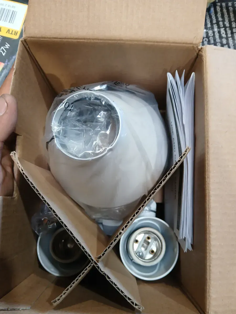 PAR 180° White Motion Sensing Security Light Wired Outdoor 2-Head Dusk-to-Dawn Flood Light - image 4