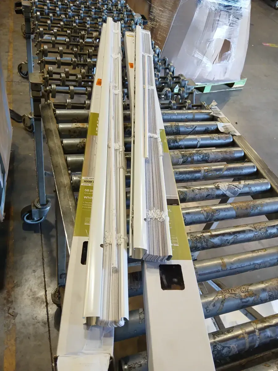 ***pack of 2 ***White Cordless Room Darkening Vinyl Mini Blinds with 1 in. Slats-58 in. W x 48 in. L (Actual Size 57.5 in. W x 48 in. L) (Mark I Series) - image 4