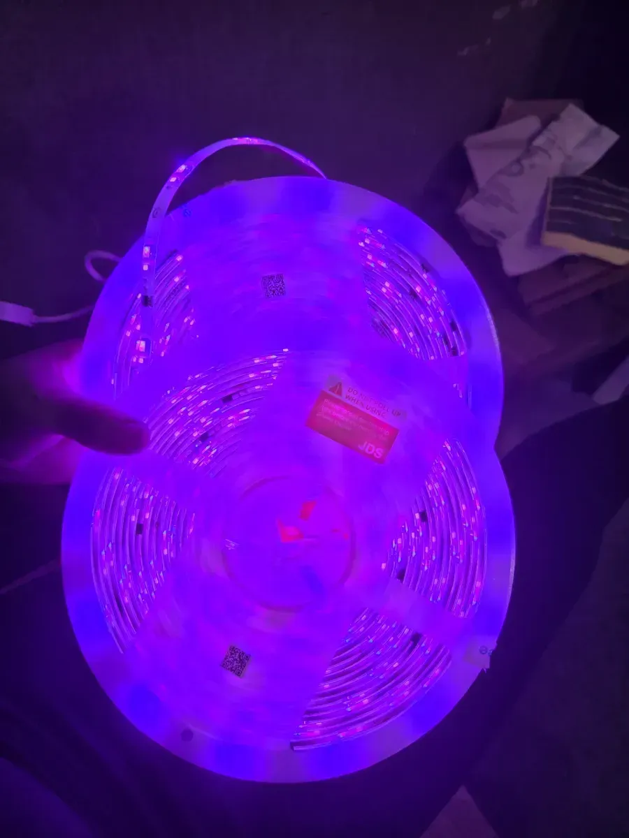 RGBIC Pro 48-Watt Equivalent 49.2 ft. Integrated LED Smart Color Changing Wi-Fi Enabled White Strip Light (1-Strip) - image 2