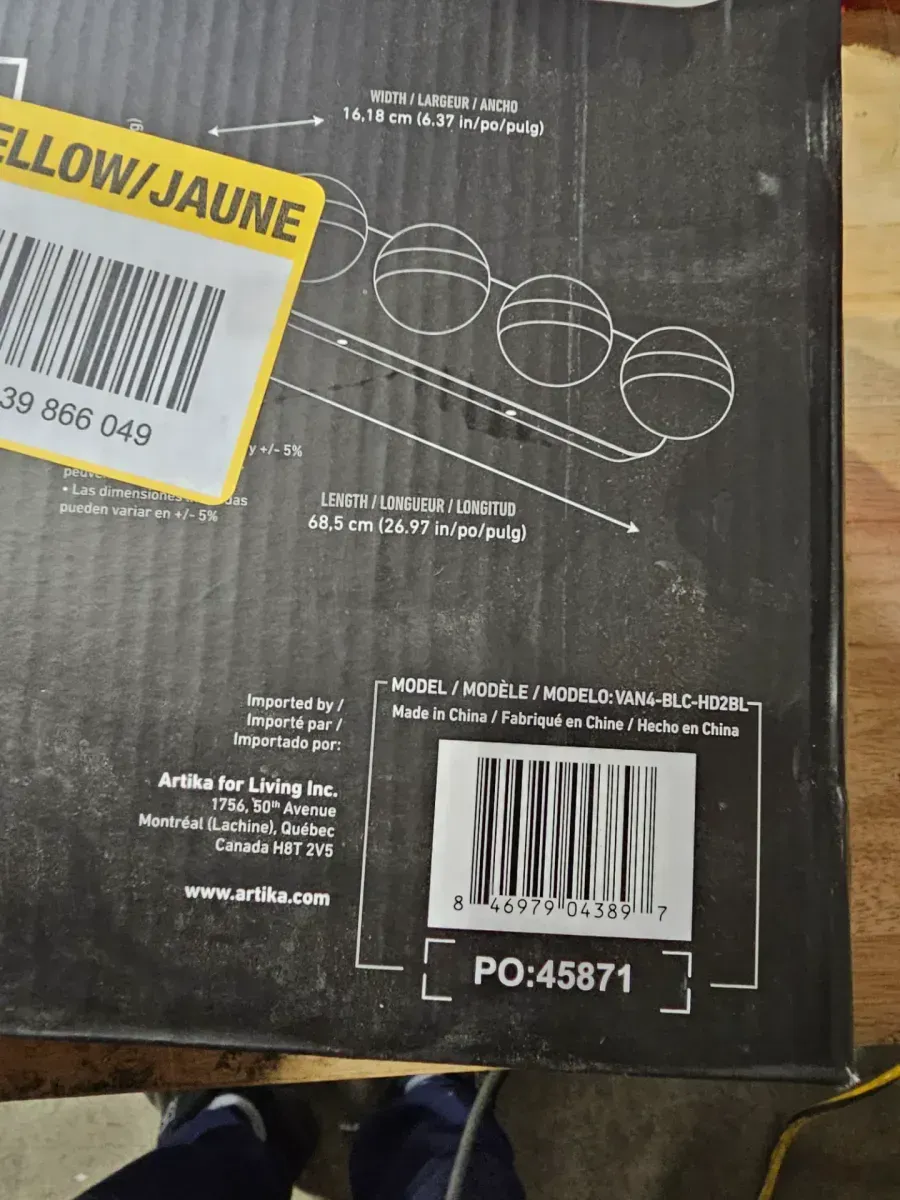 Baldric 27 in. 4 Light Black Modern Integrated LED 3 CCT Vanity Light Bar for Bathroom - image 6