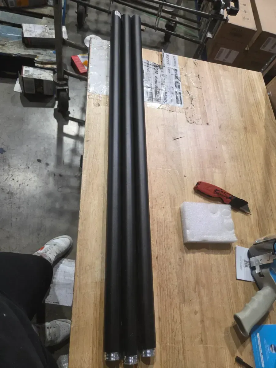 9.8 ft. String Light Pole in Black (1-Pack) - image 2