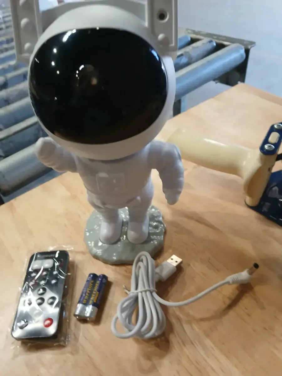 Unbranded 9.25 in. Sound React Multi-Color Integrated T10 1W LED Astronaut Galaxy Night Light - image 4