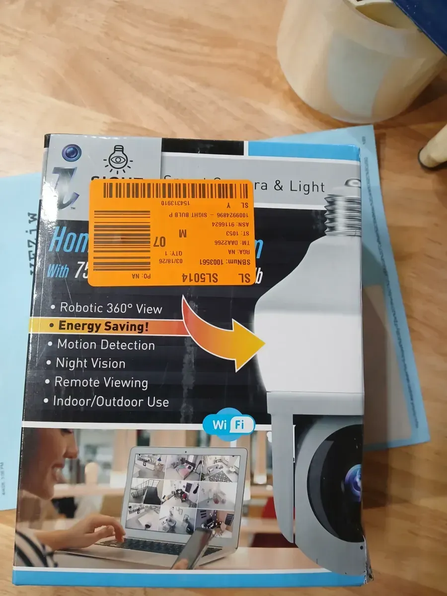 Motion Detecting 360-Degree Indoor/Outdoor Wi-Fi Home Security Camera with Light - image 3