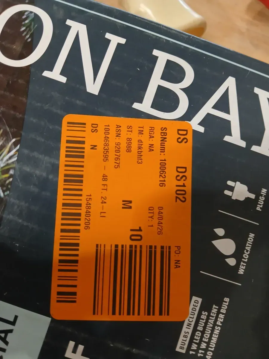 Hampton Bay 24-Light 48 ft. Plug-in Indoor/Outdoor Edison Patio String Light with S14 Single Filament LED Bulbs - image 2