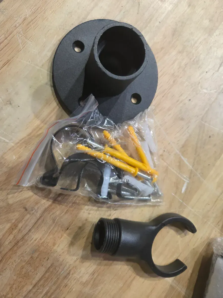 9.8 ft. String Light Pole in Black (1-Pack) - image 2