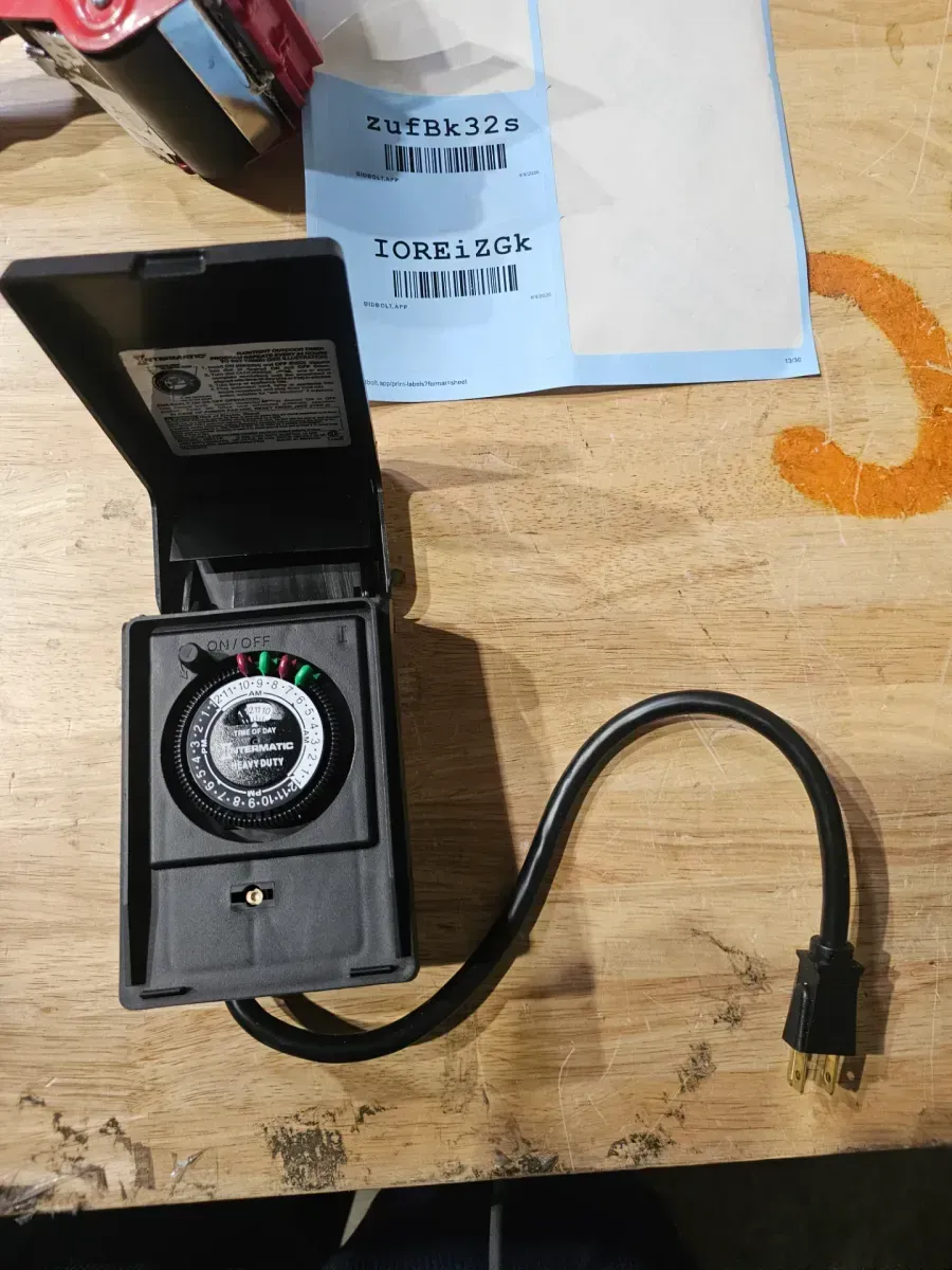 15 Amp 24-Hour Outdoor Plug-In Heavy Duty Timer, Blackc - image 2