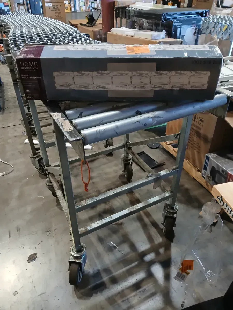 Keighley 24 in. Integrated LED Chrome Bathroom Vanity Light Fixture with Crystal Shade - image 3