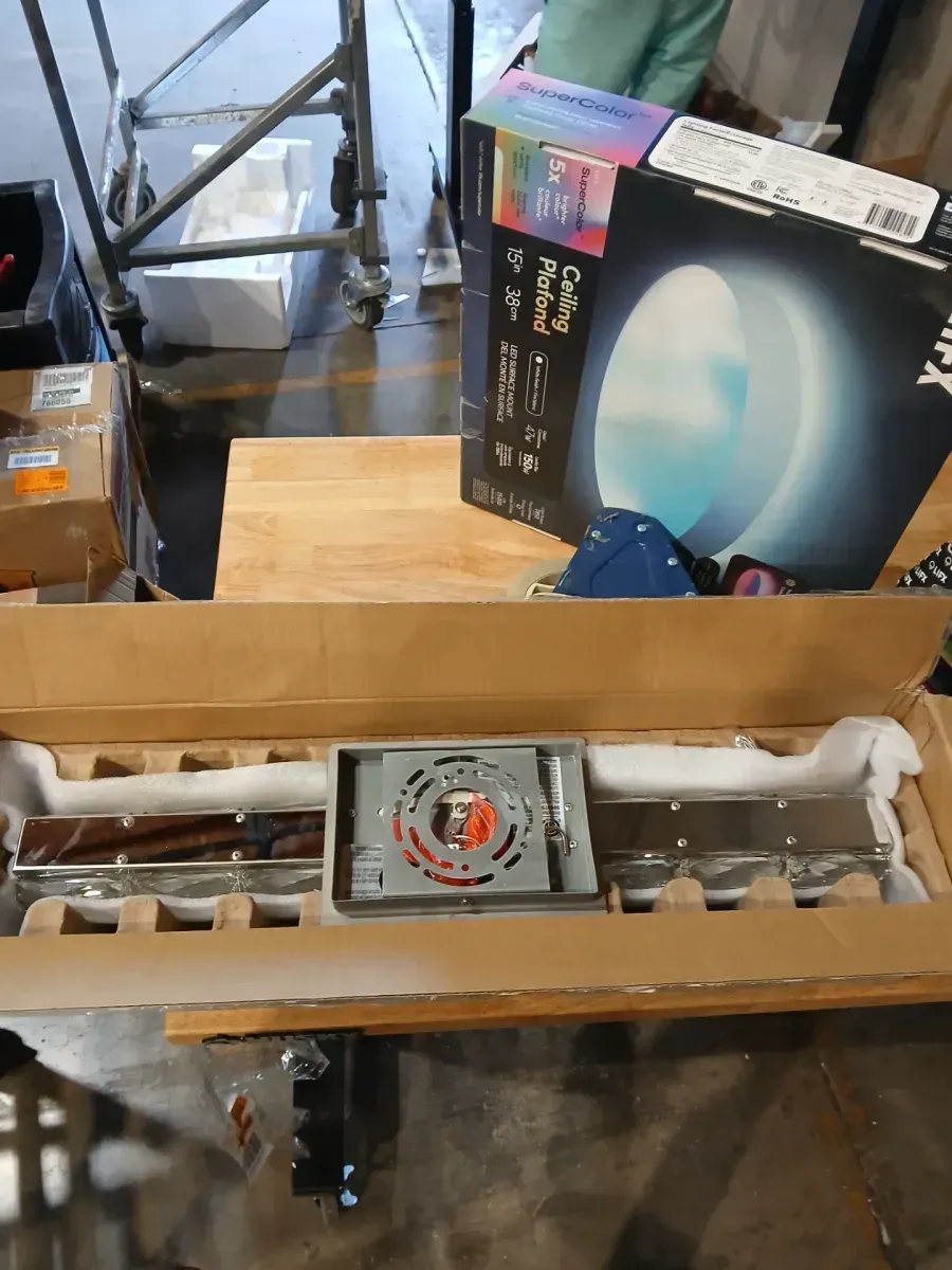 Keighley 24 in. Integrated LED Chrome Bathroom Vanity Light Fixture with Crystal Shade - image 4