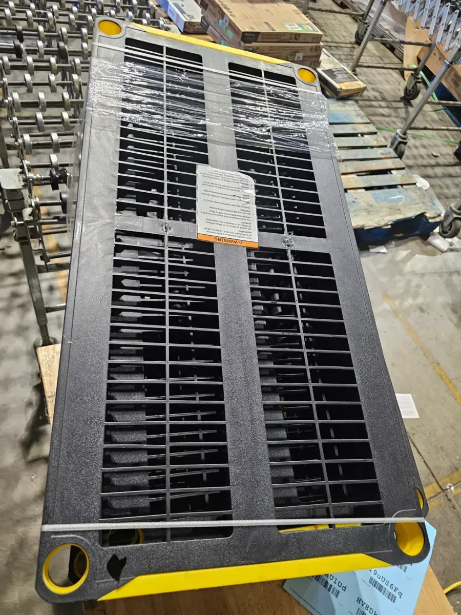 5-Tier Easy Assembly Multi-purpose Plastic Garage Storage Shelving Unit in Black (36 in. W x 74 in. H x 18 in. D) - image 2