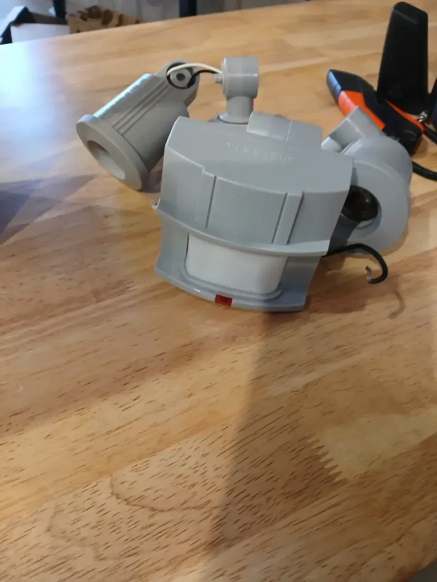 PAR 180° Adjustable Gray 2-Head Motion Sensor Security Weather Resistant Flood Light, 240W, 70 ft. Detection Range - image 3