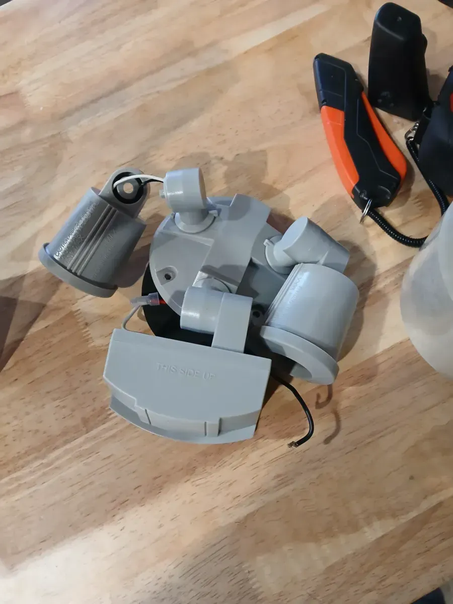 PAR 180° Adjustable Gray 2-Head Motion Sensor Security Weather Resistant Flood Light, 240W, 70 ft. Detection Range - image 4