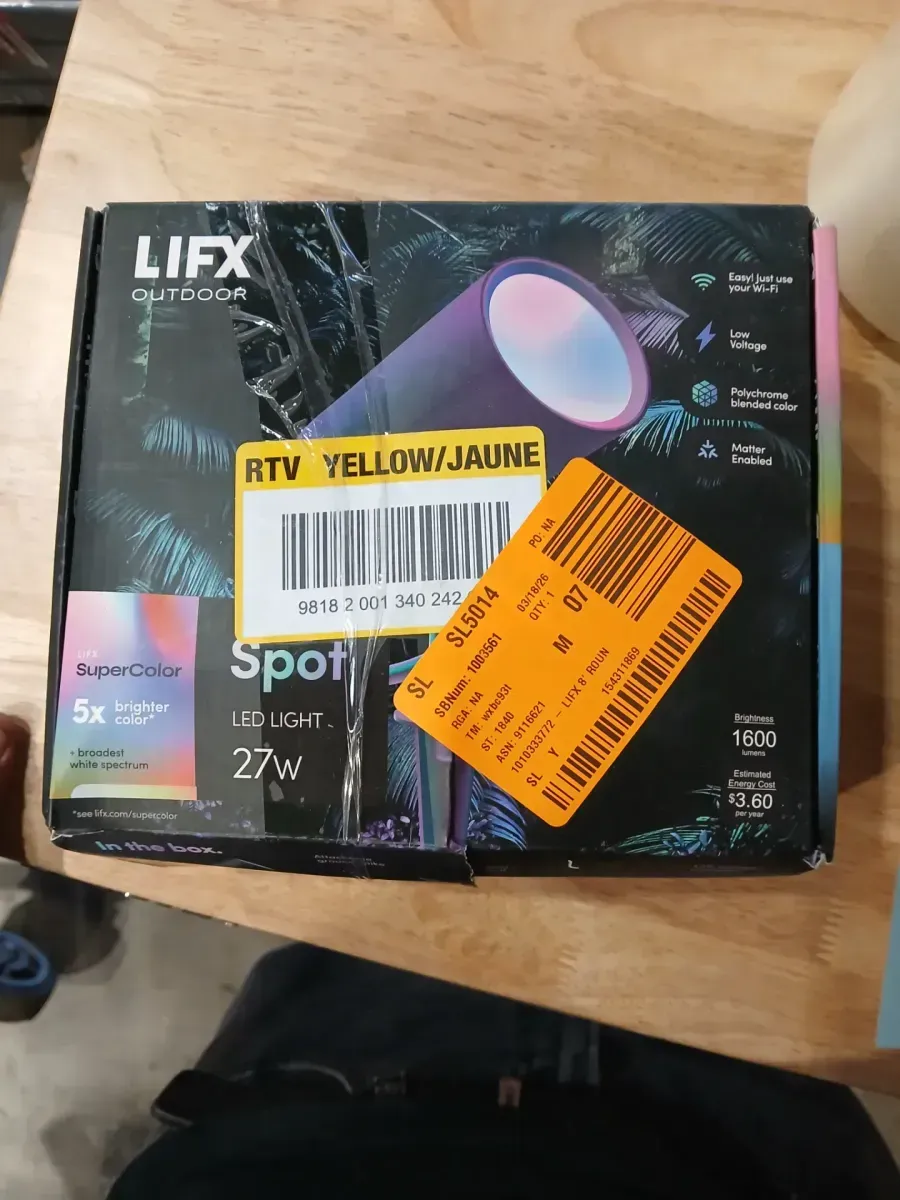 Low Voltage 1600 Lumens Black RGB Integrated LED Smart Wi-Fi Landscape Spotlight, Works w/ Alexa/Hey Google/HomeKit/Siri - image 3