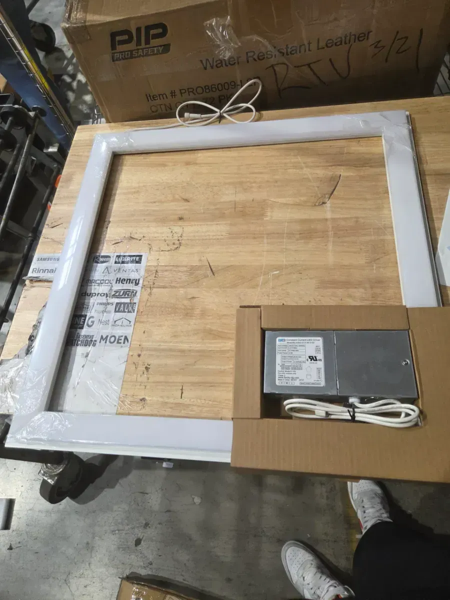 2 x 2 ft. Selectable 4500/3200/2000 Lumens, Integrated LED, Surround Architectural Slim Frame Panel, 4-Selectable CCT - image 3