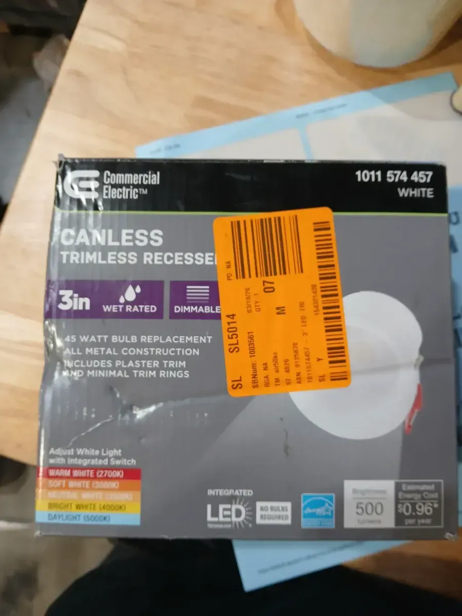 Specialty Elite 3 in. LED Trimless Canless Recessed Light, Adjustable CCT - image 2