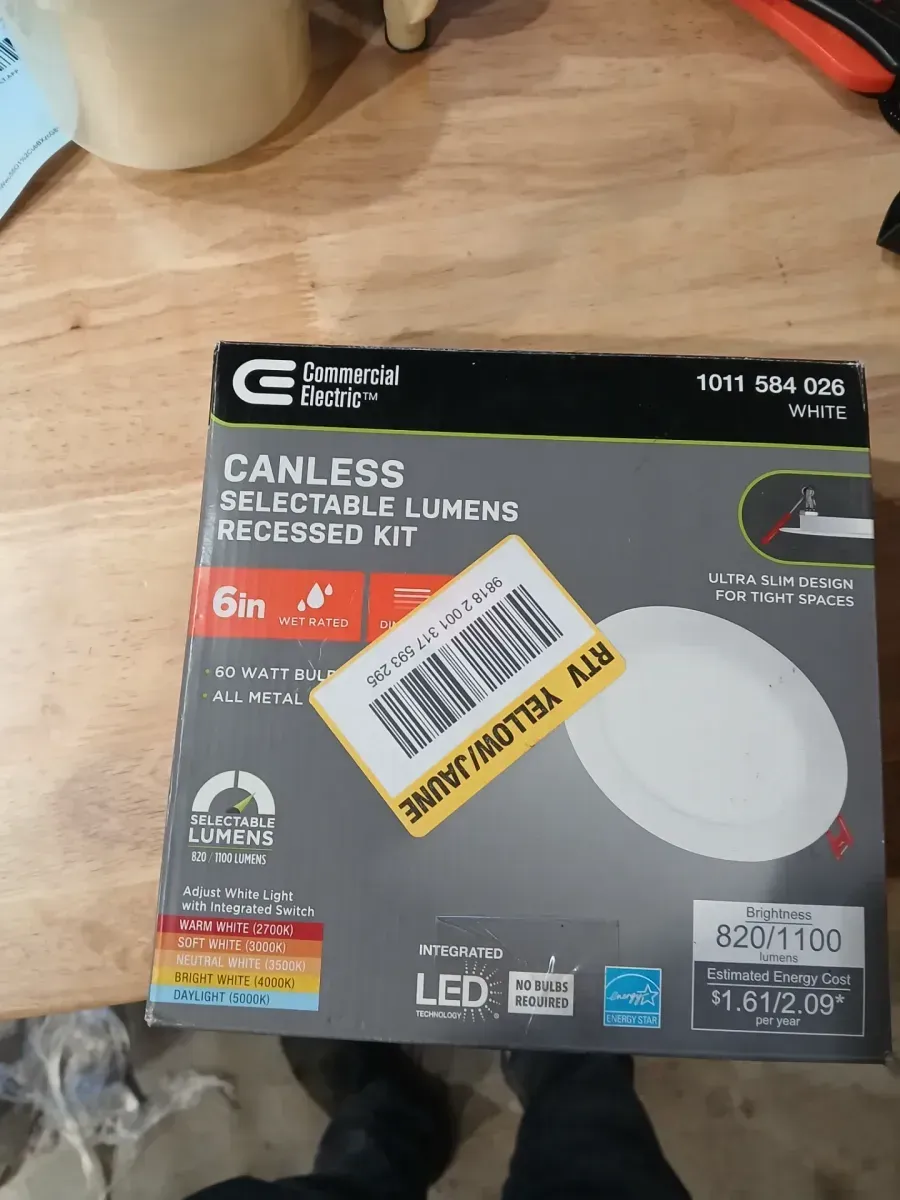 Premium Series 6 in. LED, 2-Level Lumen Select, Ultraslim Canless Recessed Light, Adjustable CCT - image 2