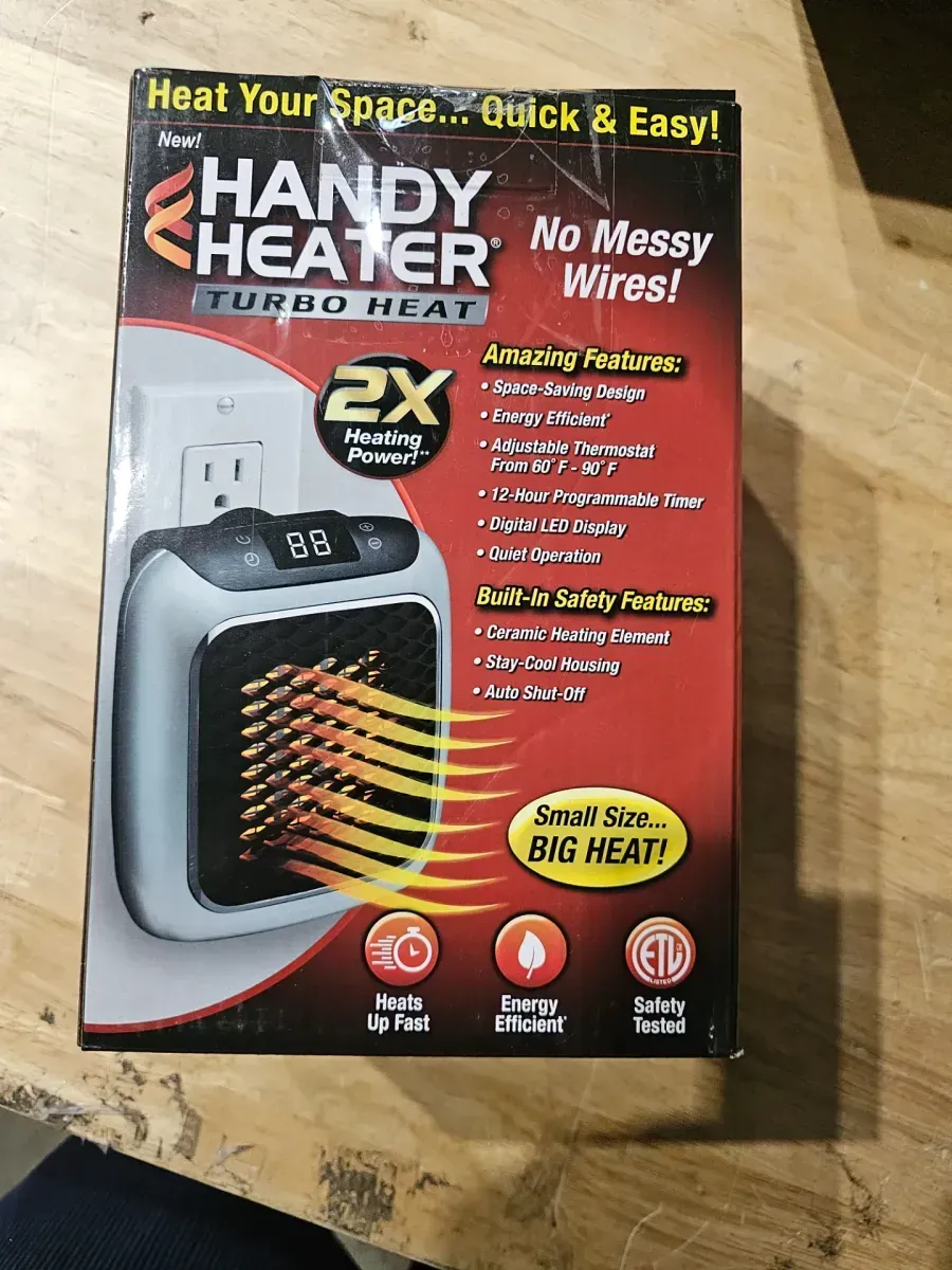 2714 BTU Fan Heater Electric Personal Space Heater Furnace - image 3