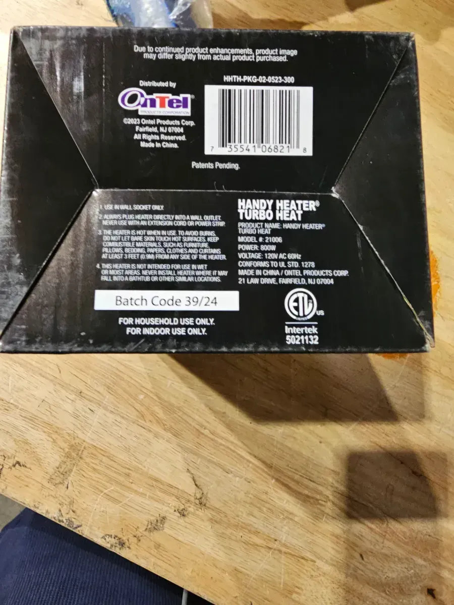 2714 BTU Fan Heater Electric Personal Space Heater Furnace - image 5