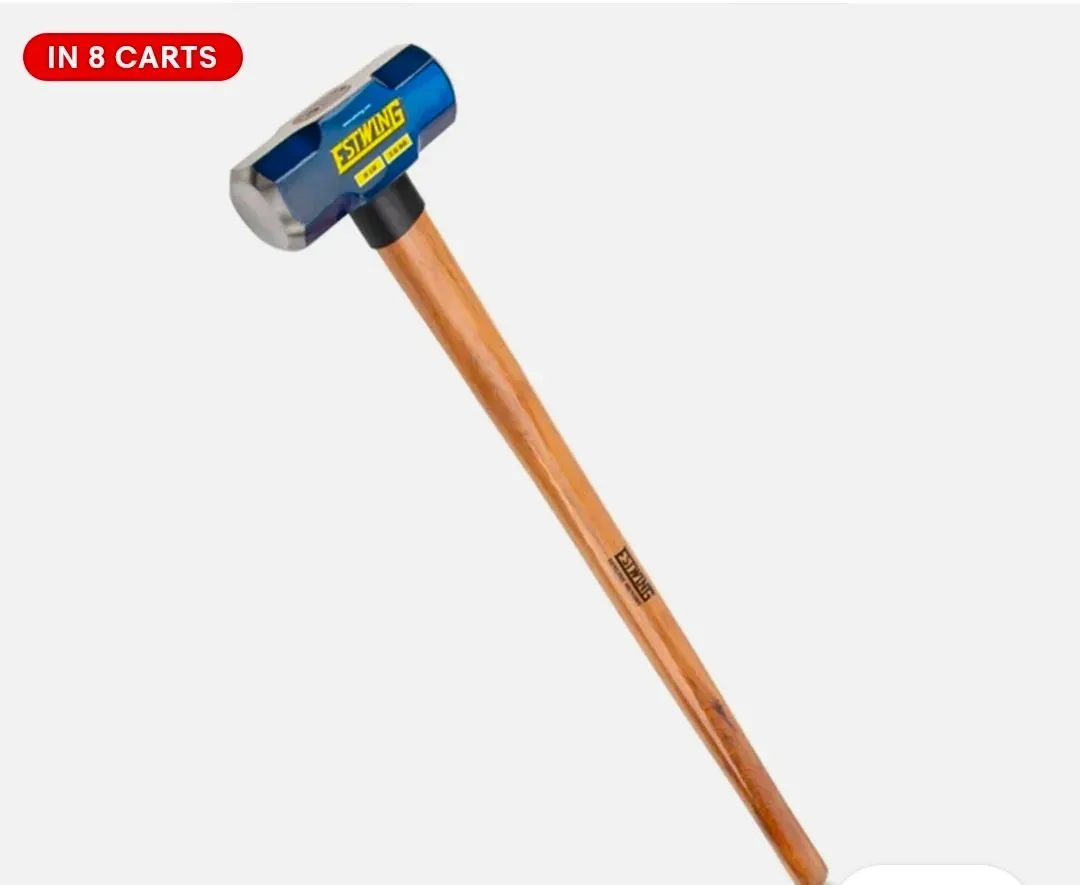 Estwing 8 Pound Head Hard Face Stake Sledge Hammer with 36 Inch Hickory Handle - image 1