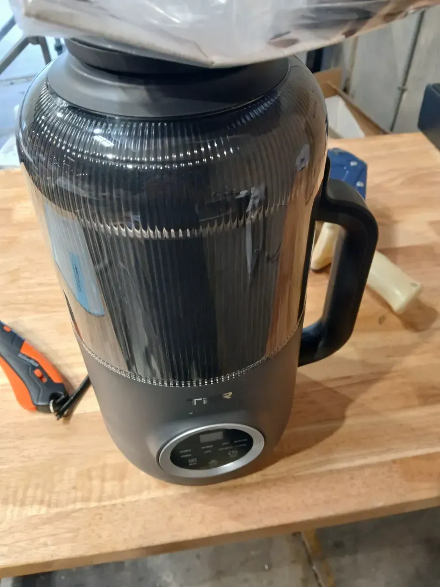 800 W 40 oz. Stainless Steel Black Soy Milk Makers with Adjustable Speed Control Keep Warm Setting Self Cleaning - image 6