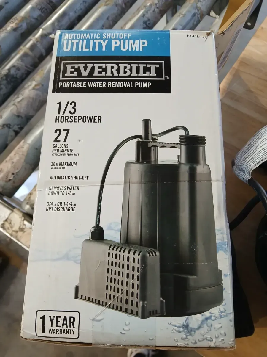 Everbilt 1/3 HP Automatic Utility Pump - image 3