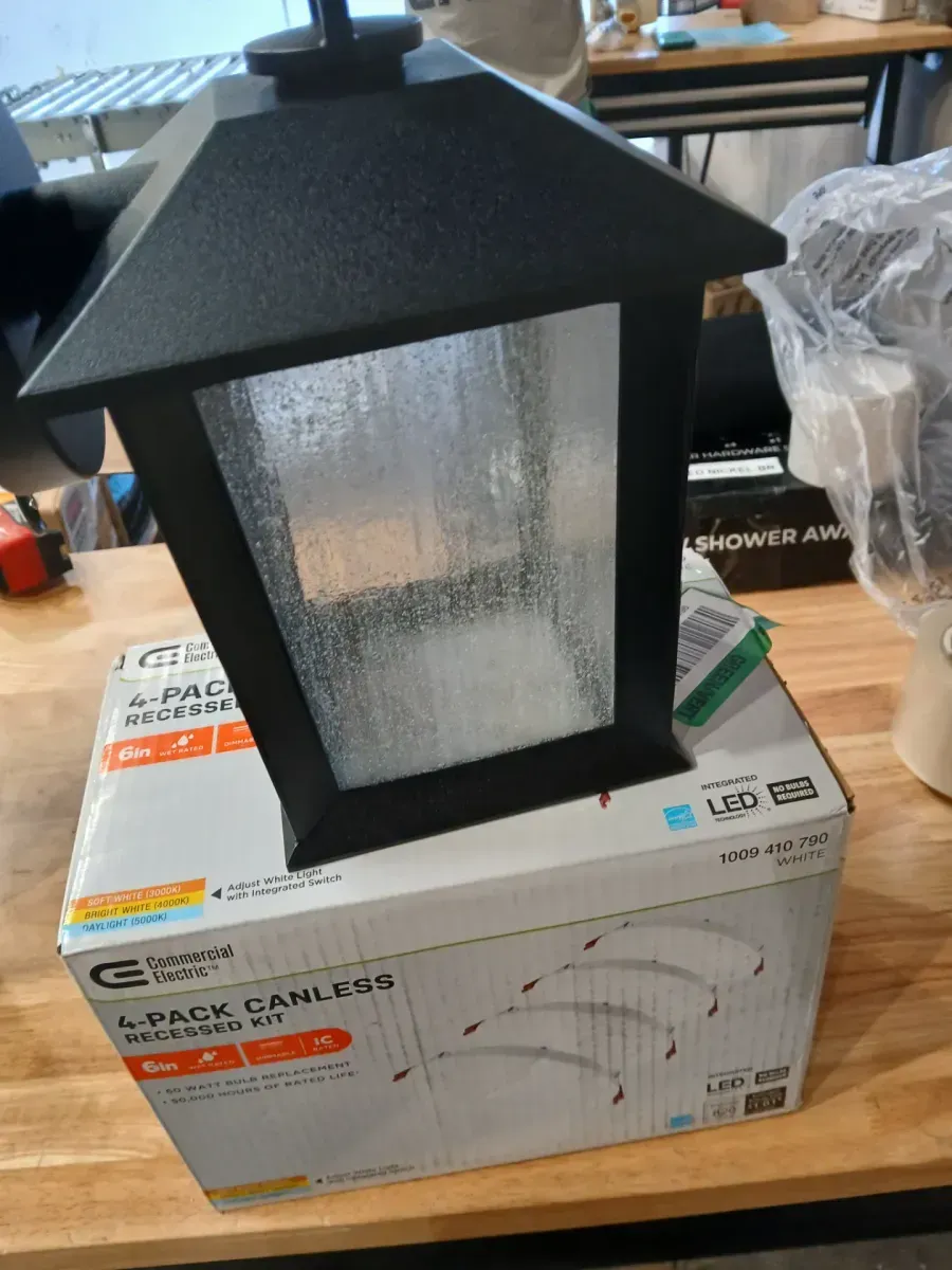 Ashton 10.87 in. 1-Light Black Hardwired Outdoor Wall Light Lantern Sconce with Seeded Glass and with No Bulb Included - image 6