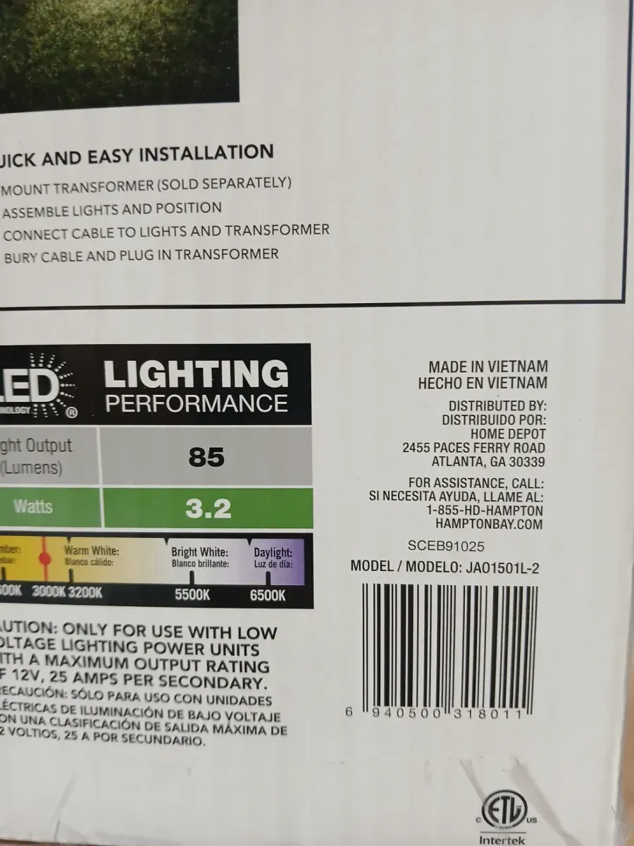 Jemison 85 Lumen Low Voltage Black Integrated LED Outdoor Landscape Path Light - image 5