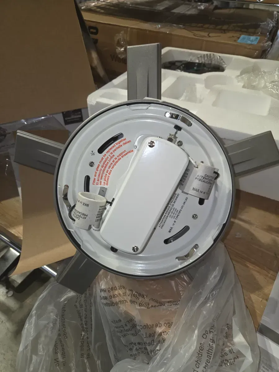 Antero 44 in. Hunter Express Indoor Matte Silver Ceiling Fan with Light Kit Included - image 9